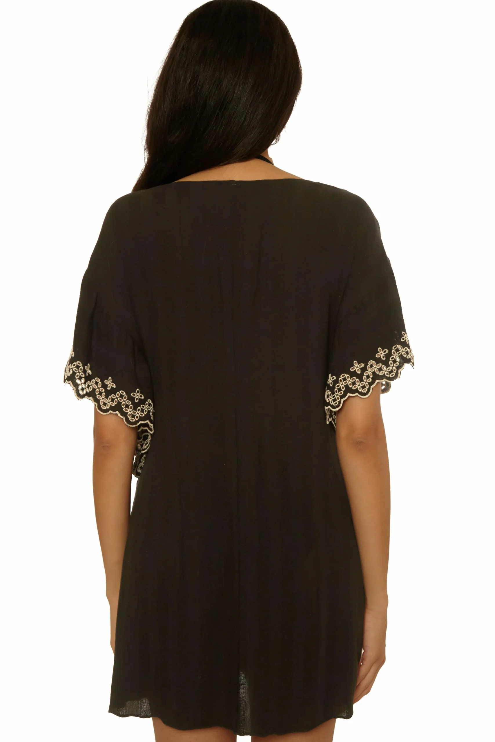 Becca BARBADOS N-NECK TUNIC |BLACK/TAN|WHITE/LAPIS Best