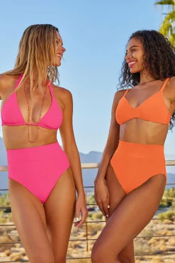 Becca CC REVERSIBLE BRA TOP |PUNCH/CORAL ROSE|OCEAN/OASIS