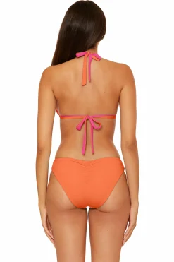 Becca CC REVERSIBLE TRI TOP |PUNCH/CORAL ROSE|OCEAN/OASIS