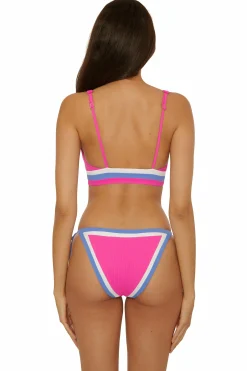 Becca COAST LINE SPORT BRA |BLACK/TAN|ROSE BERRY Online