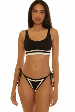 Becca COAST LINE TIE SIDE |ROSE BERRY|BLACK/TAN Sale