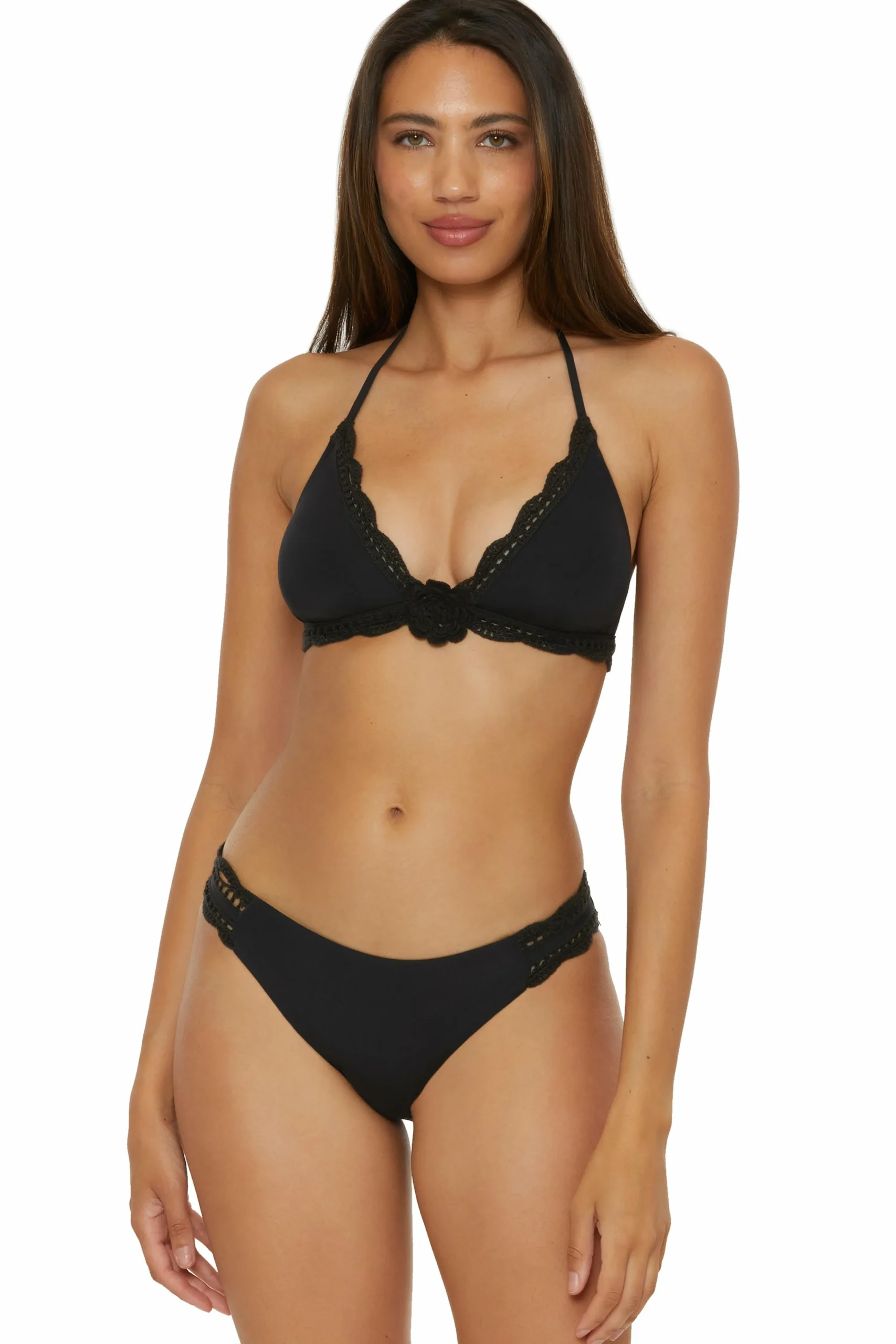 Becca COLETTE BANDED HALTER |BLACK|WHITE Discount
