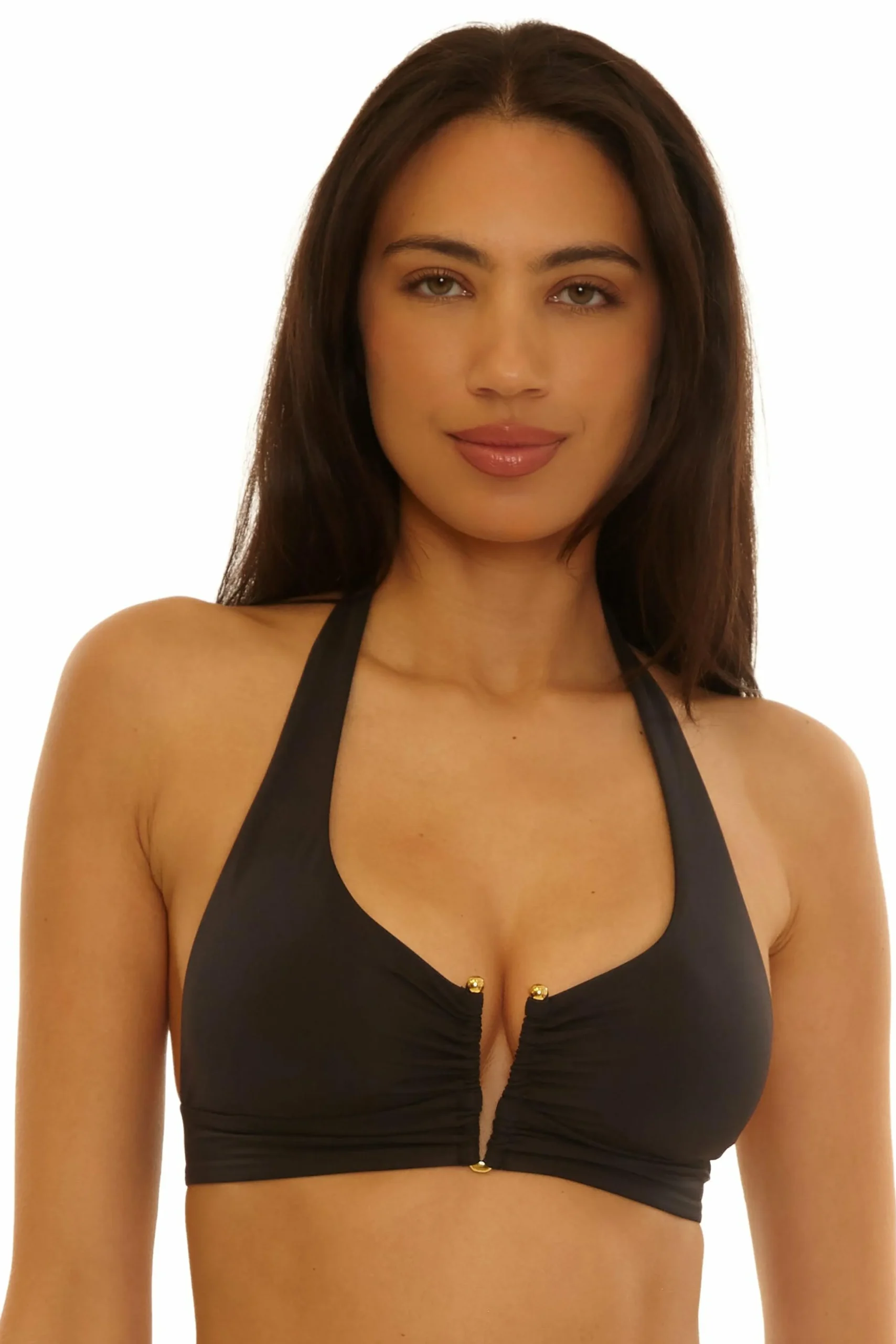 Becca COLOR CODE V-WIRE TOP |BLACK Clearance