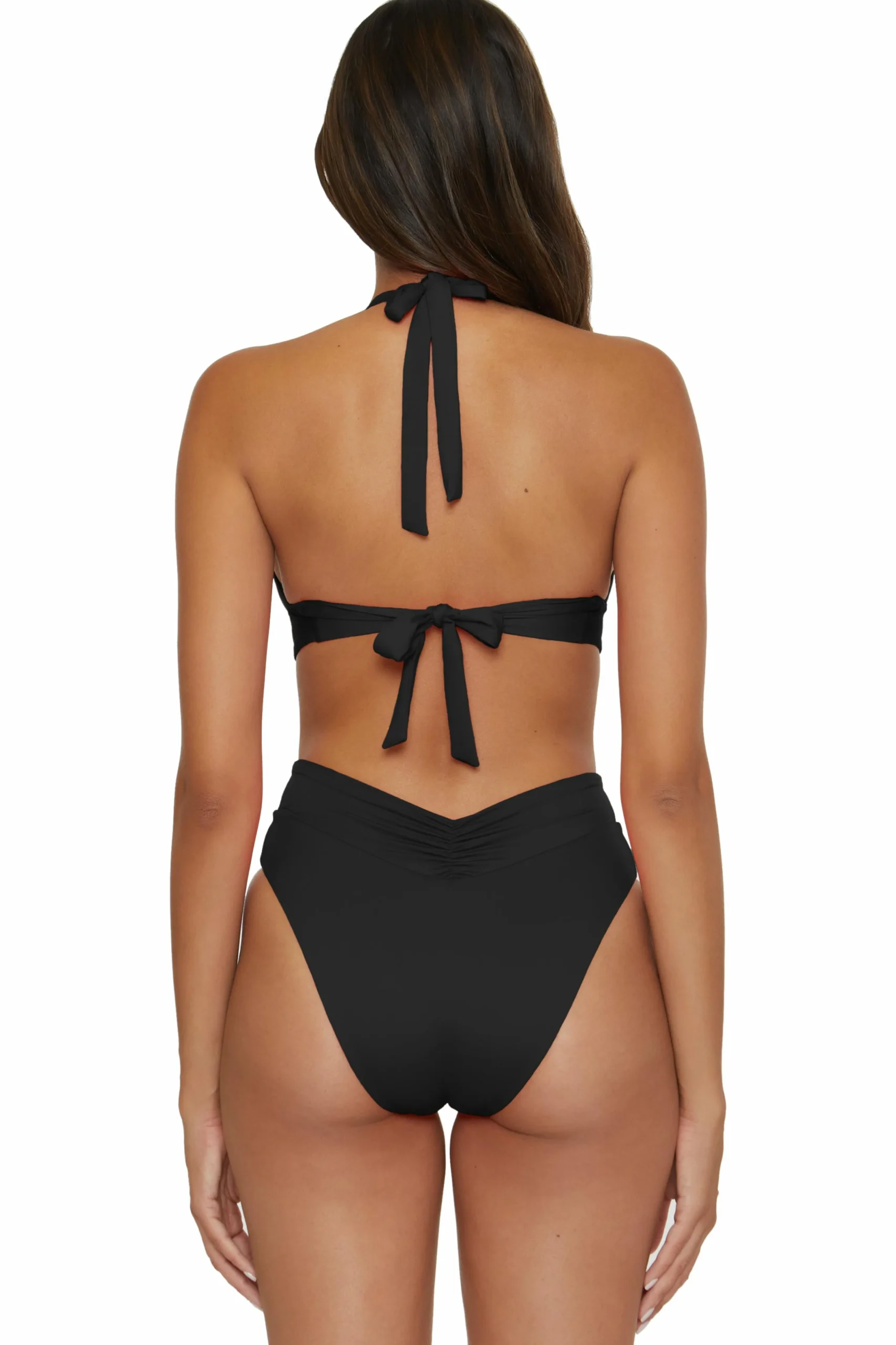 Becca COLOR CODE V-WIRE TOP |BLACK Clearance