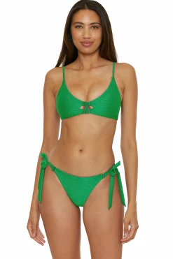 Becca LUXE TIE SIDE PANT |EMERALD|LAGOON Discount