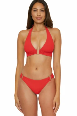 Becca MODERN EDGE HALTER |PEACOCK|BLACK|CORAL REEF Hot
