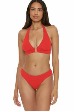 Becca MODERN EDGE HALTER |PEACOCK|BLACK|CORAL REEF Hot