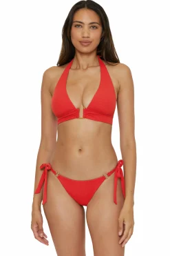 Becca MODERN EDGE HALTER |PEACOCK|BLACK|CORAL REEF Hot