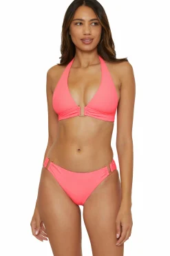 Becca MODERN EDGE HALTER |PEACOCK|BLACK|CORAL REEF Hot