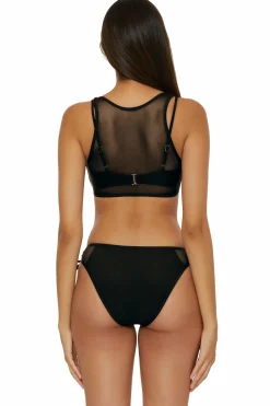 Becca MUSE LAYERED BRALETTE |AUBERGINE|BLACK Hot