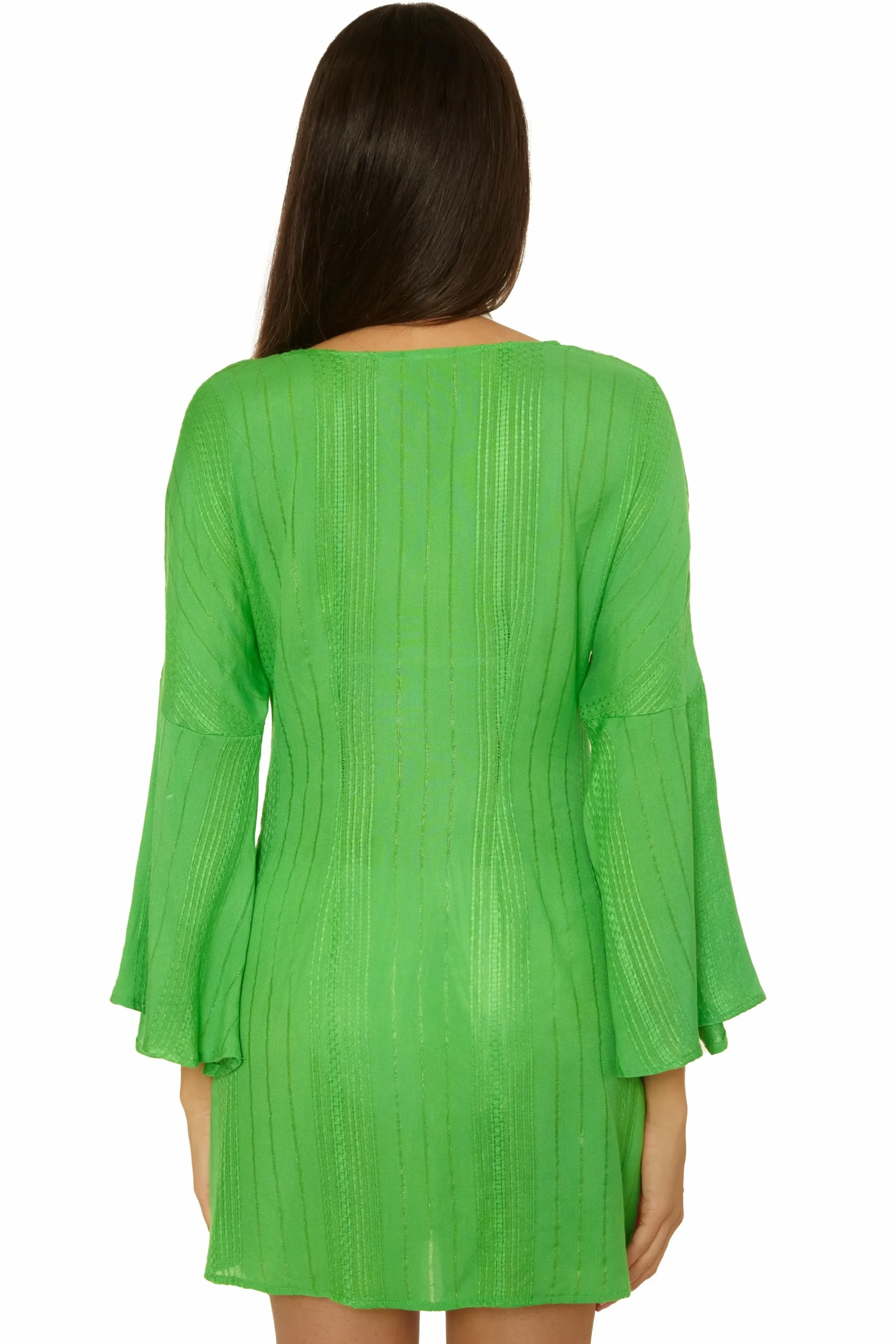 Becca RADIANCE V-NECK TUNIC |HIBISCUS|MEADOW Clearance