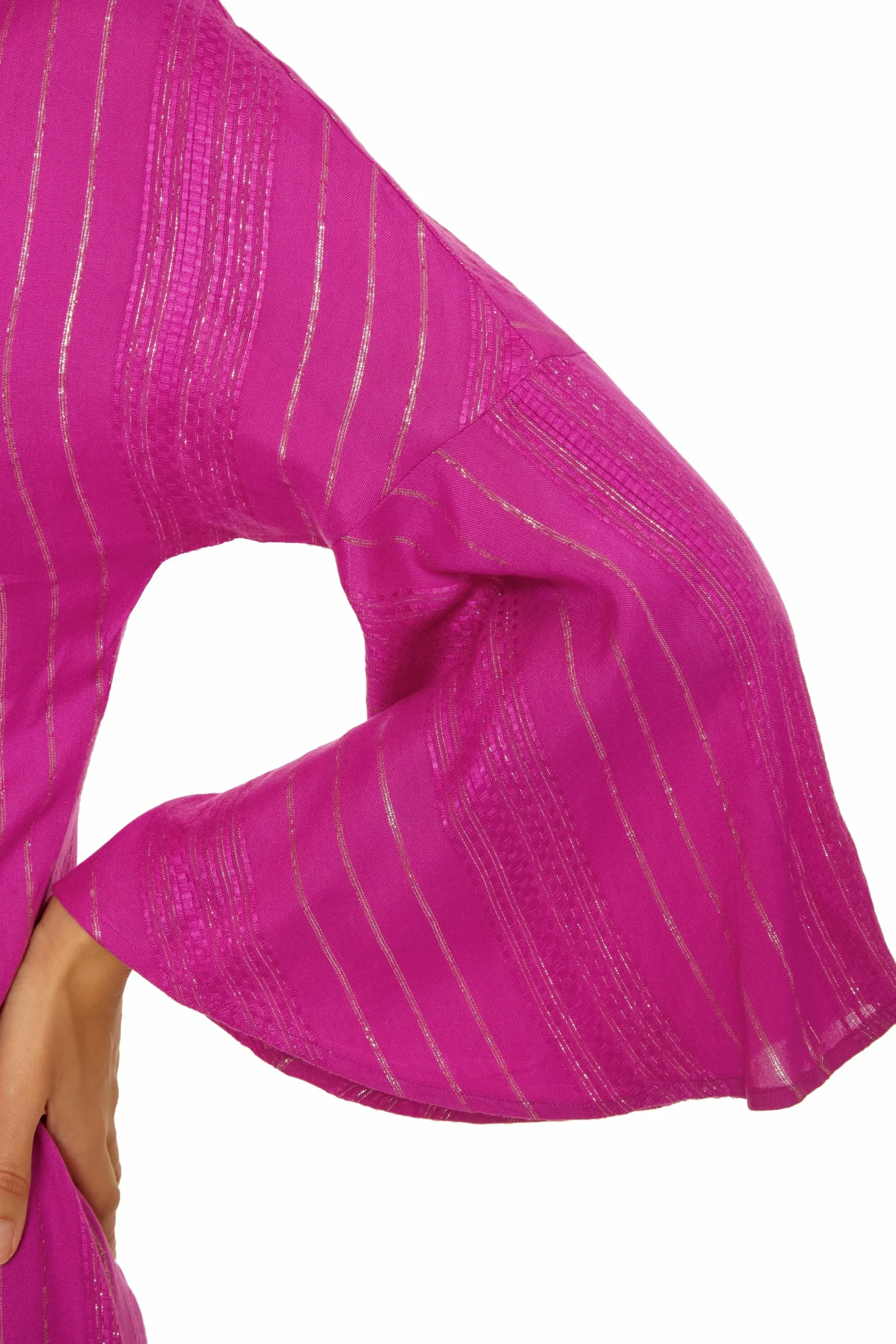 Becca RADIANCE V-NECK TUNIC |HIBISCUS|MEADOW Clearance