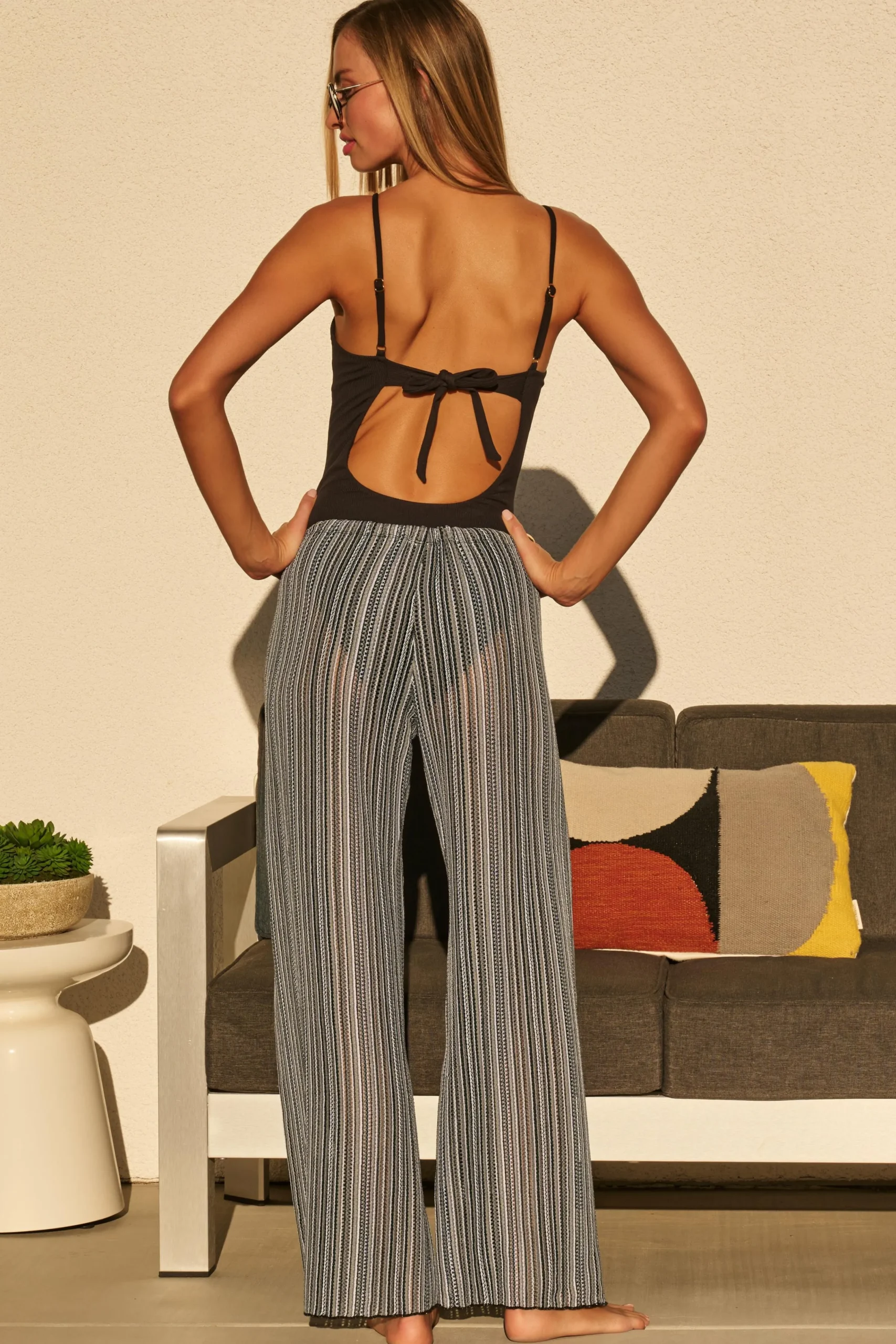 Becca SEASIDE SLIT PANT |MOCHA/TAN|APPLE/TAN|BLACK|LAPIS MULTI Outlet
